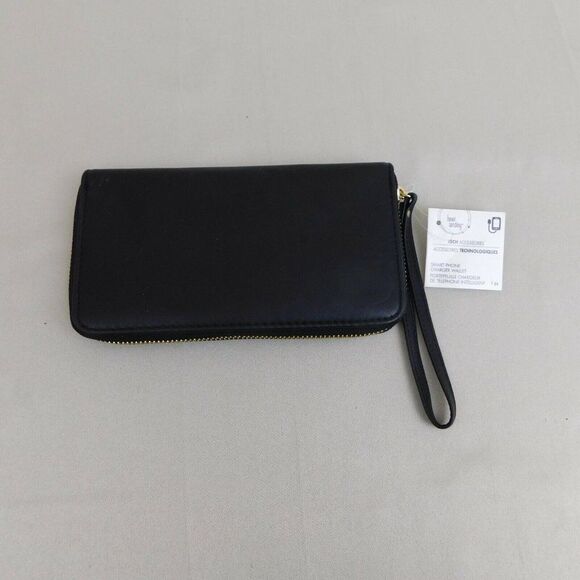 Smart Phone Charging Wristlet Wallet By Bead Landing - Black - Picture 7 of 11